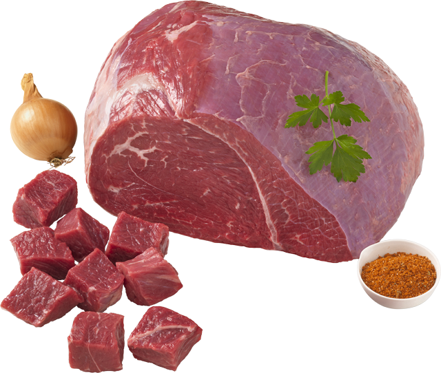 Zart gereiftes Rindfleisch aus Deutschland: Rinder-Keulenbraten 