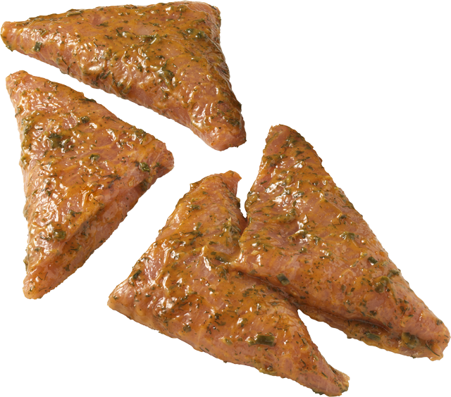 Grillecke! Dünne Schweinelachsscheiben