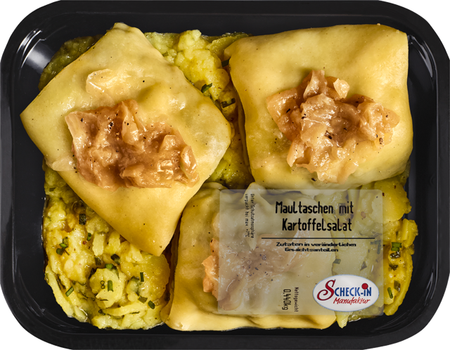 Maultaschen mit Kartoffelsalat