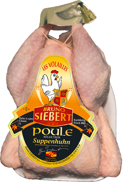 Frisches französisches Suppenhuhn