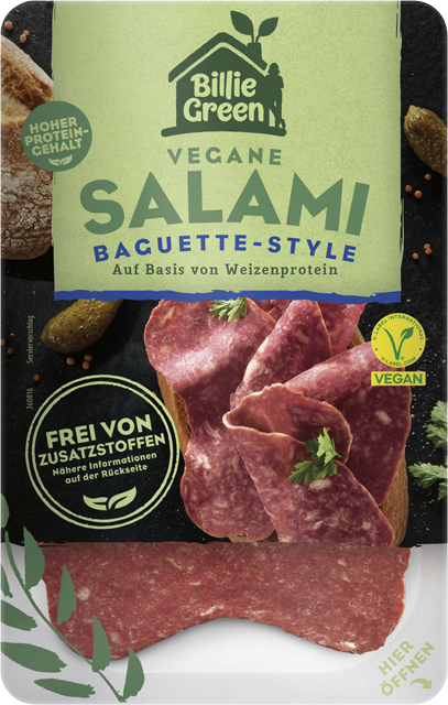 Billie Green Vegane Salami Baguette-Style 