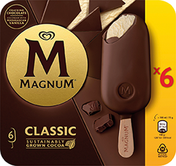 Langnese Magnum oder Cornetto