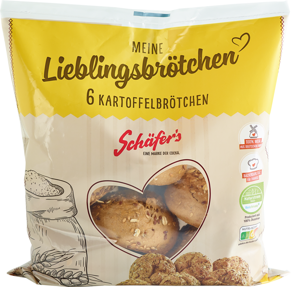 Schäfer's Körner-Kartoffelbrötchen oder Dinkelbrötchen