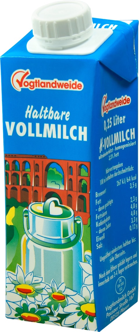 Vogtlandweide Haltbare Vollmilch