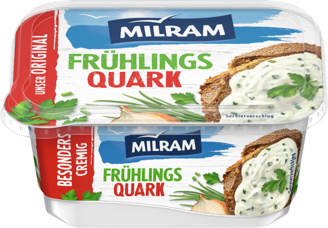 Milram Gewürzquark oder pflanzlicher Aufstrich