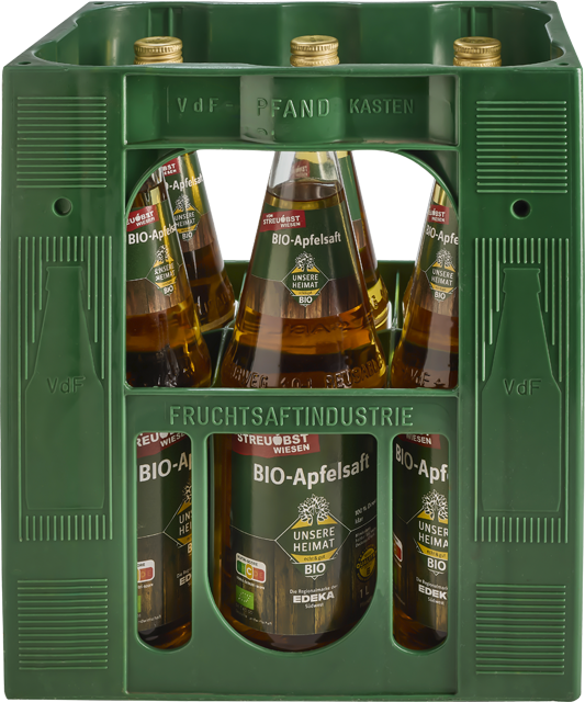 Unsere Heimat – echt &  gut Bio-Apfelsaft klar oder trüb 