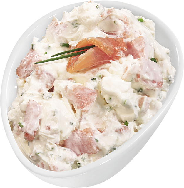 Frischkäse mit Räucherlachs