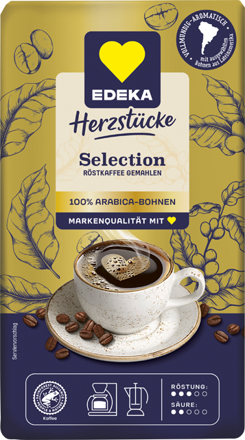 EDEKA Herzstücke Kaffee Balance oder Selection