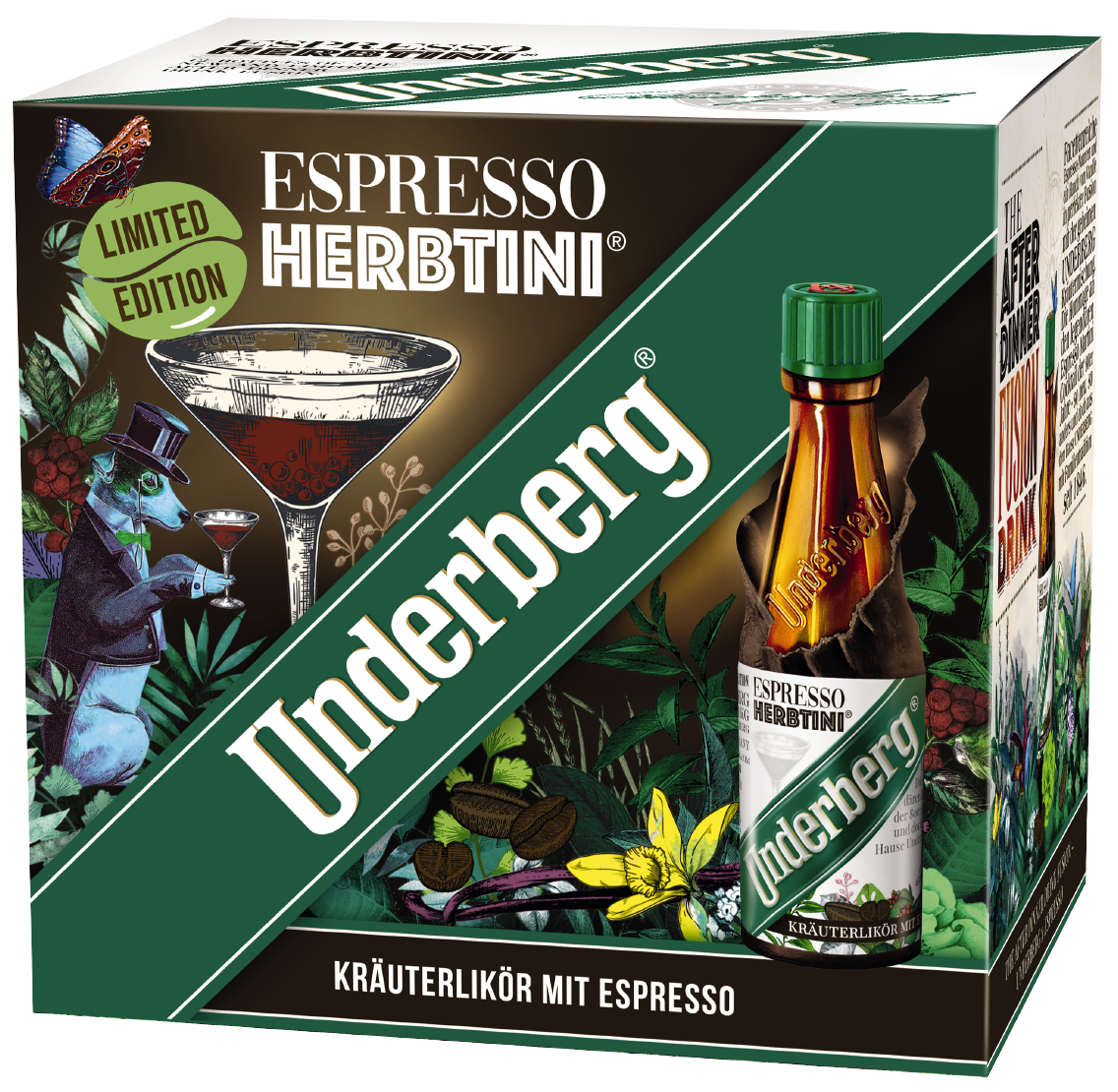 Underberg Kräuter-Likör oder Espresso Herbtini