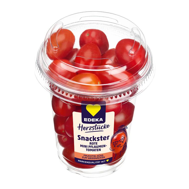 2 Becher EDEKA Herzstücke Mini Pflaumentomaten