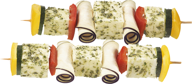 Grillkäse-Spieße 