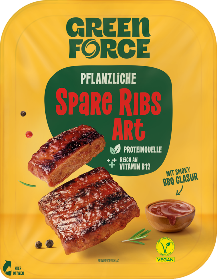 Greenforce Pflanzliche Spare Ribs Art