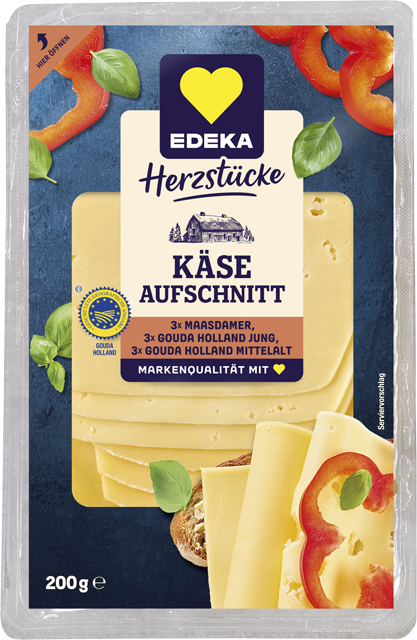 EDEKA Herzstücke Käse Aufschnitt 