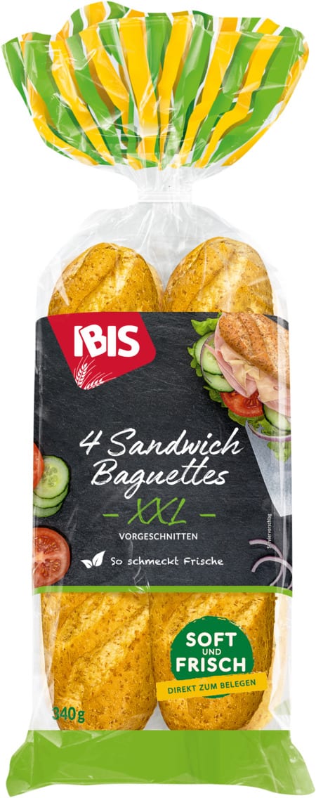 Ibis 4 Sandwich Baguettes XXL