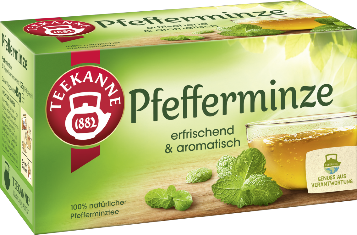 Teekanne Kräuter- oder Früchtetee