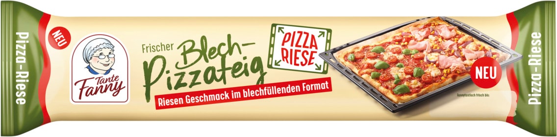 Tante Fanny Frischer Blech-Pizzateig "Pizza-Riese"