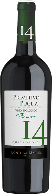 Italien: Bio Contessa Marina Primitivo 14 IGT
