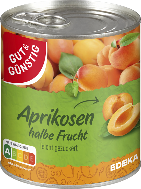 Gut & Günstig Aprikosen halbe Frucht
