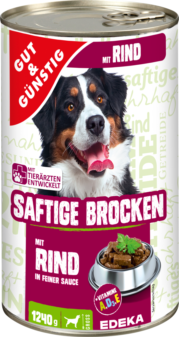 6 x GUT&GÜNSTIG Hunde Nassnahrung