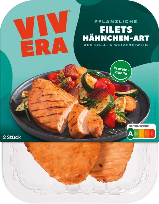 Vivera Vegane Filets Hähnchen- oder Lachs-Art