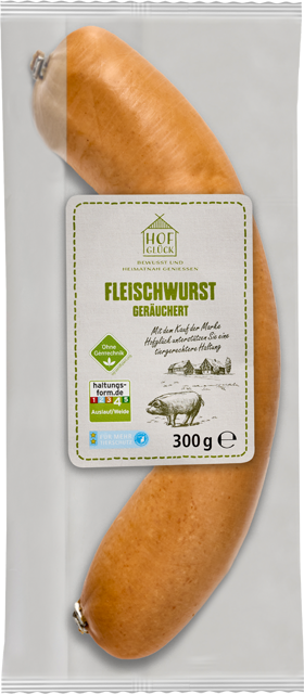 Hofglück Fleischwurst geräuchert oder Schinken-Fleischwurst fein