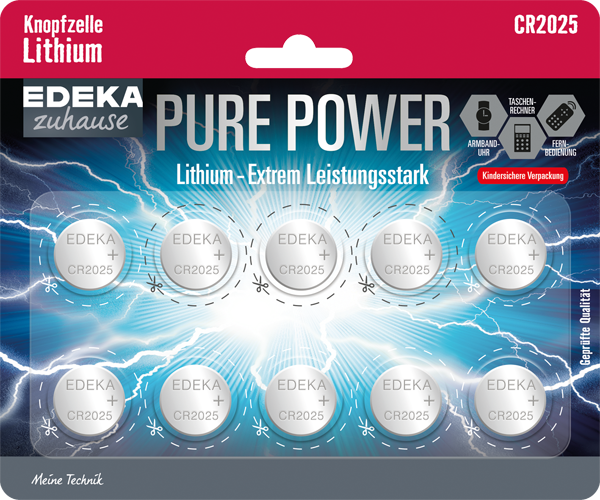 EDEKA zuhause Knopfzelle Lithium oder Alkaline