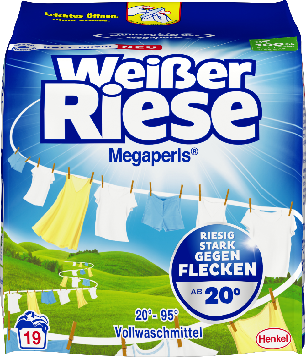 Weißer Riese Megaperls, Gel oder Caps