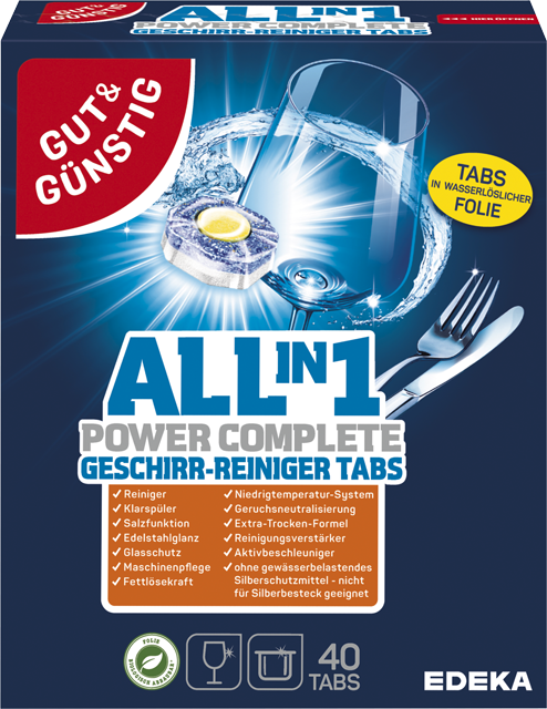 Gut & Günstig Geschirrreiniger Tabs All in 1 