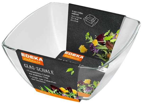 EDEKA zuhause Glas-Schale 24cm