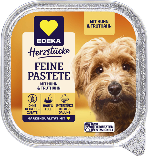 EDEKA Herzstücke Feine Pastete Hundenahrung 