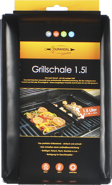 DURIANDAL Grillschale lebensmittelecht 1,5 L
