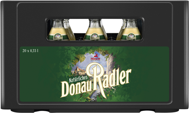 Hirsch Donau Radler Natur auch Alkoholfrei oder Radler Blutorange 