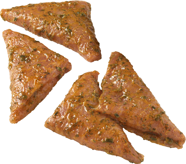 Grillecke! Dünne Schweinelachsscheiben