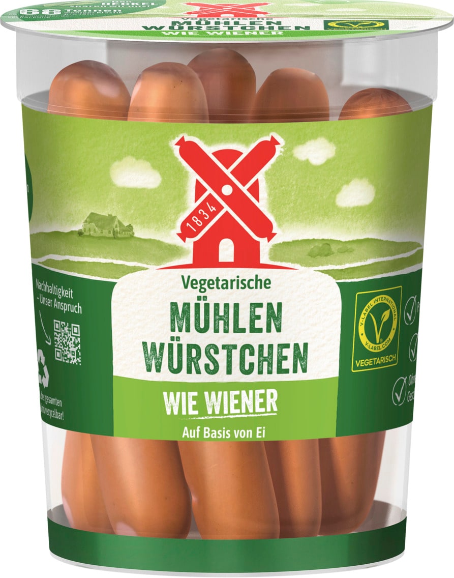 Rügenwalder Mühle vegetarische Mühlen Würstchen