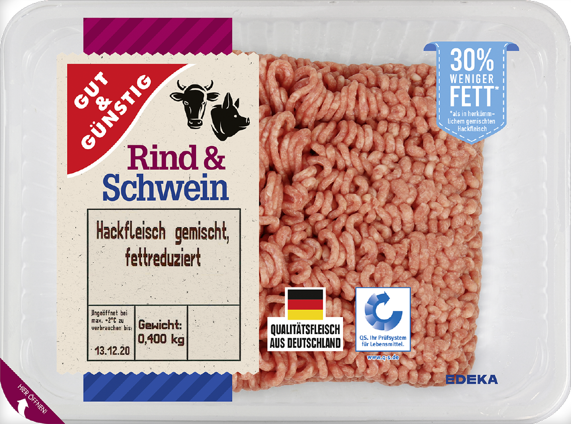 GUT&GÜNSTIG Gemischtes Hackfleisch light