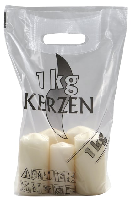 1-kg-Stumpenkerzenbeutel