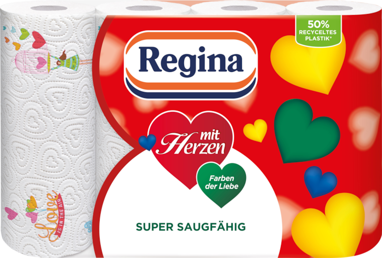 Regina Haushaltstücher mit Herzen
