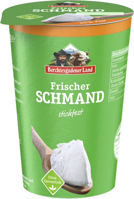 Berchtesgadener Land frischer Schmand