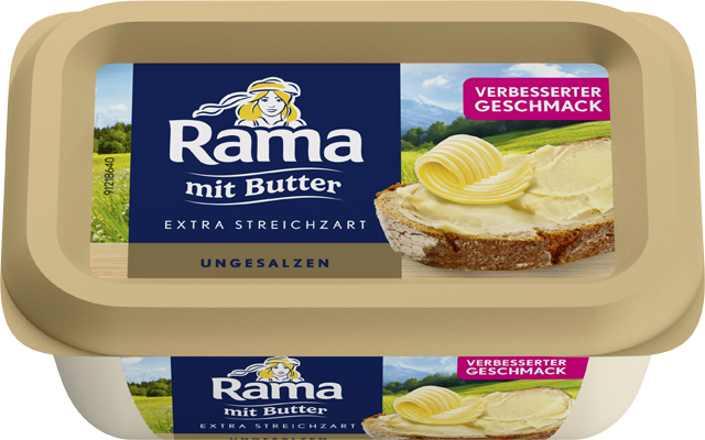 Rama mit Butter extra streichzart ungesalzen 