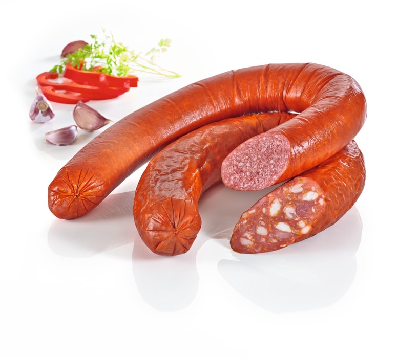 Knoblauchsalami* oder Paprika-Speckwurst*