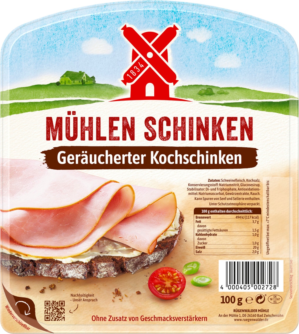 Rügenwalder Mühle Mühlen Schinken