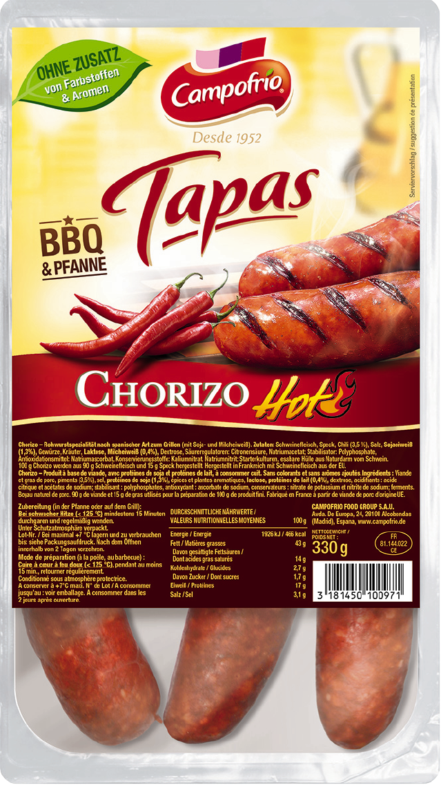 Campofrio Chorizo Grillwurst