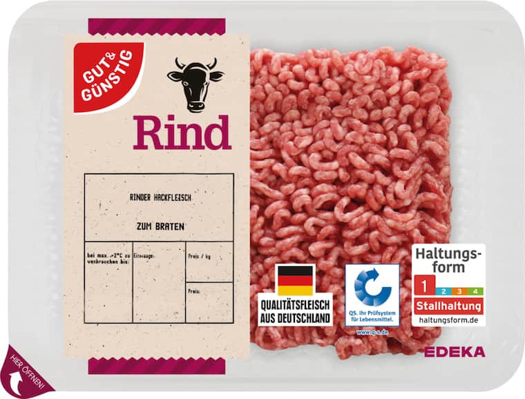 Gut&Günstig Rinder-Hackfleisch*