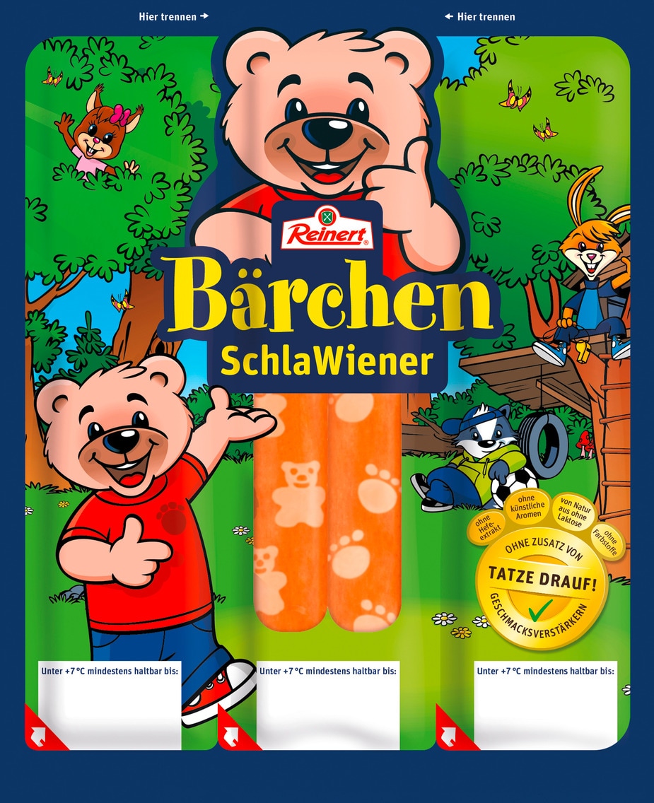 Reinert Bärchen SchlaWiener oder Fleischwurst
