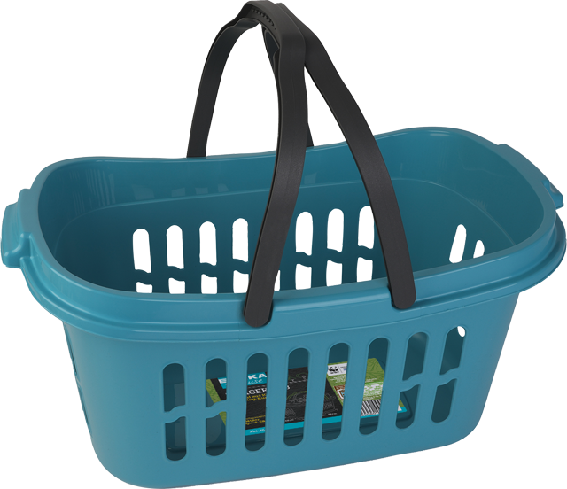 EDEKA zuhause Einkaufs-/Tragekorb Grau oder Blau