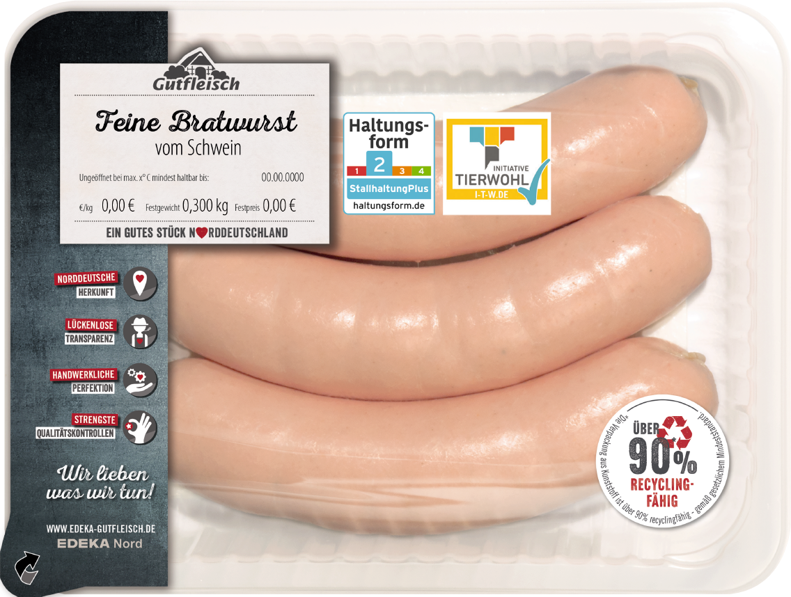 Gutfleisch Frische feine Bratwurst