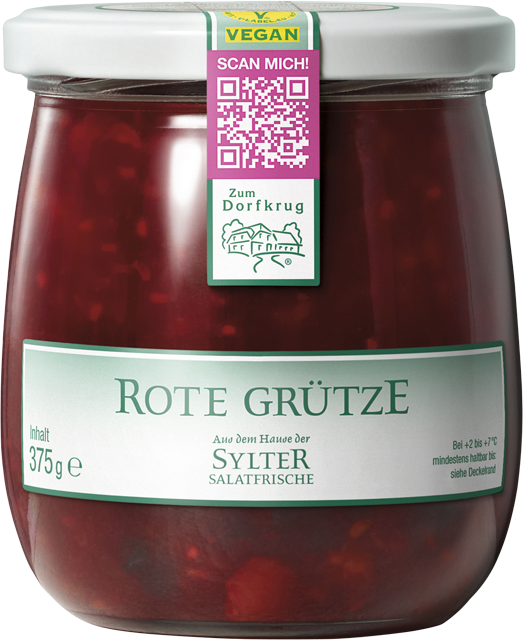 Dorfkrug Pudding oder Rote Grütze