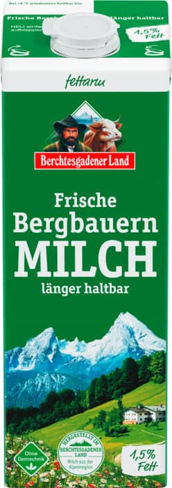 Berchtesgadener Land Frische Bergbauern-Milch