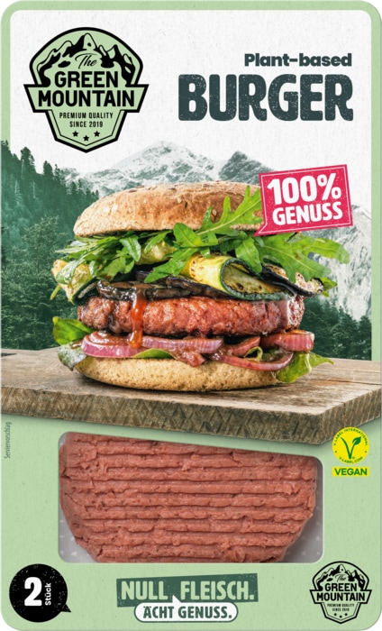 The Green Mountain Plant-based Burger, Schnitzel