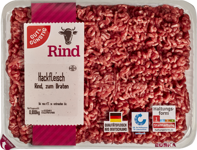 Gut & Günstig Rinderhackfleisch